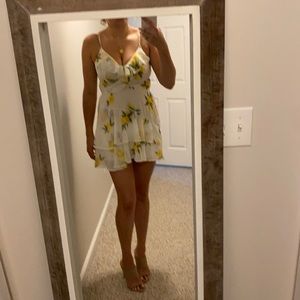 Medium mini lemon print dress